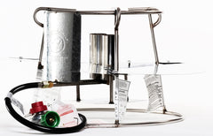 King Kooker front view stainless steel cooker showing durable finish and portability benefit