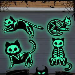 Kingdder front view of four cat magnets showing bold shapes and easy setup