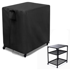 Kingling front view showing cover fit on Ooni medium table and full protection