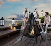 Kingson pyramid front view showing geometric silhouette and focal warmth