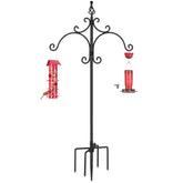 Kingsyard double shepherd hook front view showing sturdy dual arms and finish