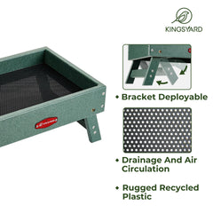 Kingsyard folded legs compact for storage and easy seasonal packing