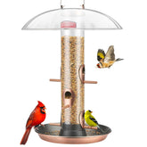 Kingsyard front view hanging feeder showing full six-port design and durable finish