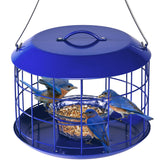Kingsyard front view showing hanging feeder and bird-friendly design benefit