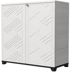KINYING front view of cabinet showing compact weatherproof storage benefit