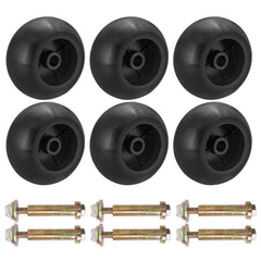 kipa front packaging wheels showing six-wheel kit and clear labeling for easy replacement