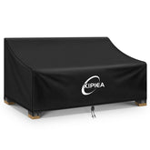 Kipiea front view of loveseat cover protecting sofa from weather