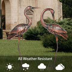 Kircust heron close feather detail highlighting textured artisan finish
