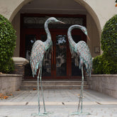 Kircust heron front view showing elegant silhouette and garden focal point