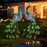 kircust front view of pair showing painted feathers and posture for curb appeal
