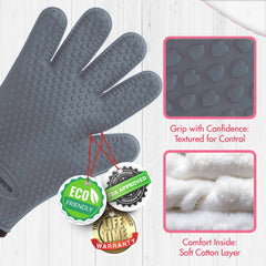 Kitchen Perfection cotton lining interior view showing comfortable sweat-resistant layer