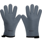 Kitchen Perfection front view of both gloves showing full 11-inch coverage and protection