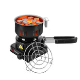 KITOSUN front view hot plate showing compact durable housing and control knob for fast lighting