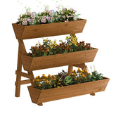 Kitsanery front view of large planter showing multi-level planting benefit