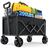 Kitsure wagon front profile showing roomy interior and sturdy frame benefit: clear load view