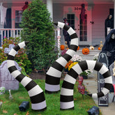 Kittmip front view of three snakes creating a spooky yard focal point