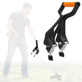 KJX front view of ergonomic shovel handle extension showing robust design and fit benefit