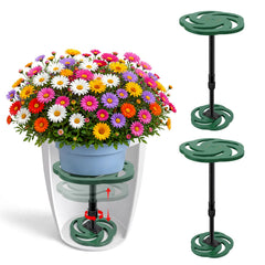 KJX adjustable risers front view showing stable raised pots and tidy display
