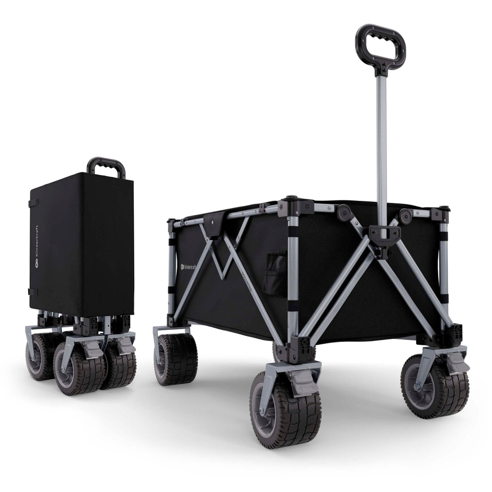 kk Kinderkraft ROLLSTER front view showing sturdy frame and open cargo space for versatile hauling