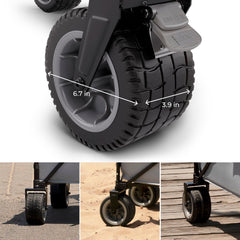 kk Kinderkraft ROLLSTER telescopic handle detail offering ergonomic grip and adjustable height