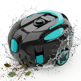 KKI front view of robotic pool cleaner showing compact design and easy grip benefit