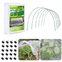 KLEWEE front view raised bed netting protecting vegetables and seedlings