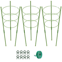 KLS front view of 36-inch tomato cage showing full support structure and easy setup