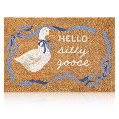 Klyyo Clyro front view goose doormat adding welcoming curb appeal