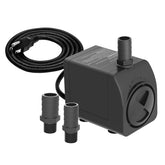 Knifel front view pump showing compact casing and outlet for quiet operation