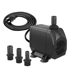 Knifel pump front view showing compact design and quiet operation benefit