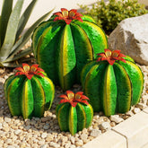 KODIBO front view of four metal cacti adding instant desert style