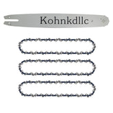 Kohnkdllc front packaging showing three chains and one bar, ready for replacement