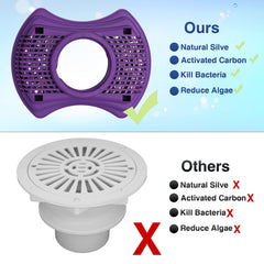 KOIOYA filter installed in tub housing for easy replacement benefit