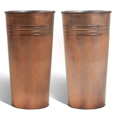 KOL bronze planter front view showing tall profile and durable finish for style