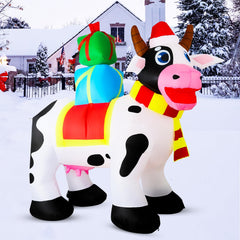 Koncifun milk cow side profile highlighting size and festive silhouette