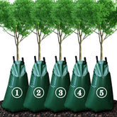 KONIGEEHRE front view of 5-pack watering bags showing packaging and capacity benefits