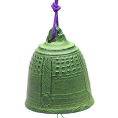 123kotobukijapanstore green temple bell front view showing elegant craft and calm tone
