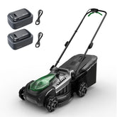 KraftSense front view of mower showing clean deck and ergonomic handle for easy control