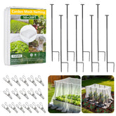 KSFTWUSOL kit front view showing netting, stakes and clips for quick setup