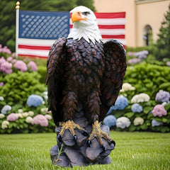 KUCKGO eagle front view showing lifelike pose and patriotic presence