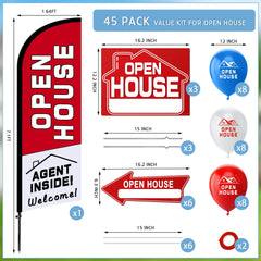 Kuco tall assembled feather flag in yard, increasing property visibility