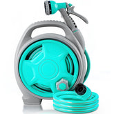 KURTEP front view showing compact retractable hose reel and tidy storage benefit