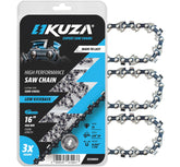 KUZA 16-inch chain front view showing packaging and product clarity benefit