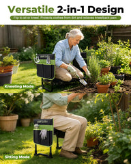 KVR folded kneeler profile highlighting compact foldability and easy storage benefit