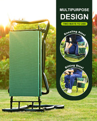 KVR tool bag attached with pockets organizing trowel and gloves for convenience