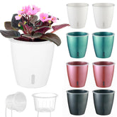 KvyusFlourish front view of 8-pack 5-inch pots showing neat arrangement and compact benefit