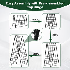 Kweetle trellis collapsed flat for compact, under-bed storage benefit