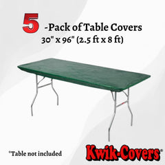 Kwik-Covers close-up of elastic corner securing cover for stability
