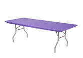 Kwik-Covers front packaging showing purple fitted table cover bundle and convenience