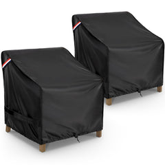 KylinLucky front view of cover protecting a patio chair, shows full coverage and neat fit